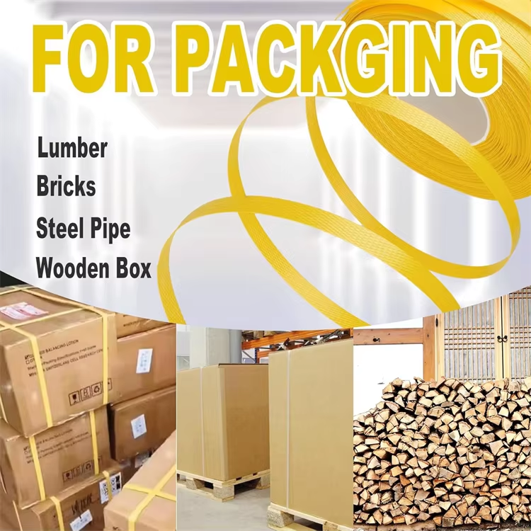 Custom Logo Pp Packing Belt Pp Plastic Strapping 5-19mm With Long Length