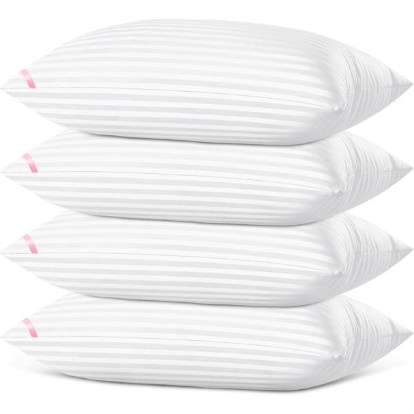 Bed Pillows for Side and Back Sleepers Super Soft Down Alternative Microfiber Filling