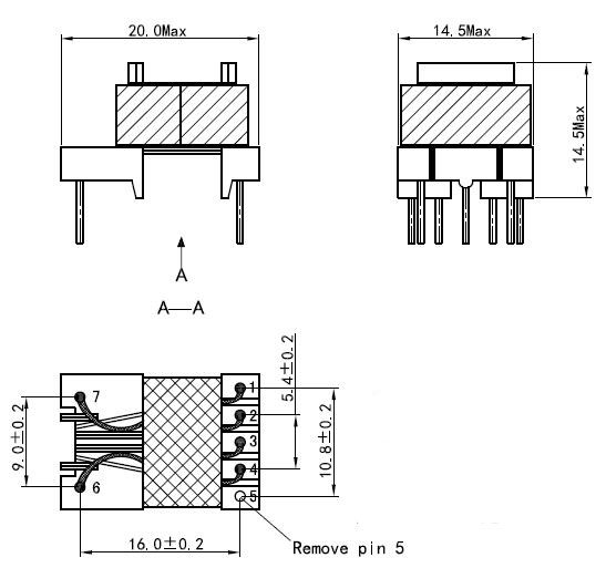 EE 13 High Frequency Transformer For Lighting Driver