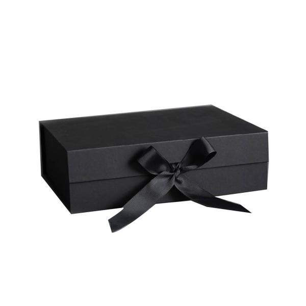 Customized Elegant Magnetic Folding Cardboard Rigid Box Makeup Box With Ribbon