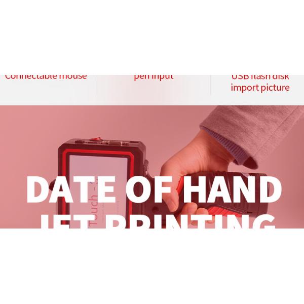 Intelligent Date Code Inkjet Printers Print Dimension 4-25.4mm 0.89 KG CE Certified