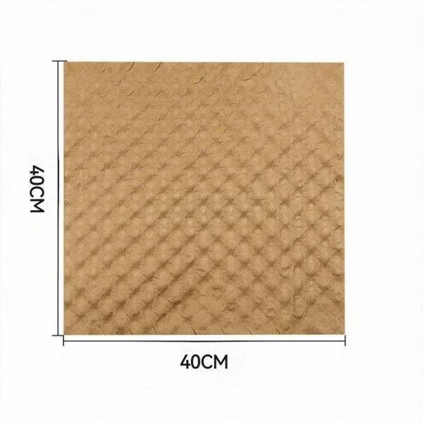 40x40cm Double Bubble Sheet Reusable Kraft Backed Bubble Wrap For Fragile