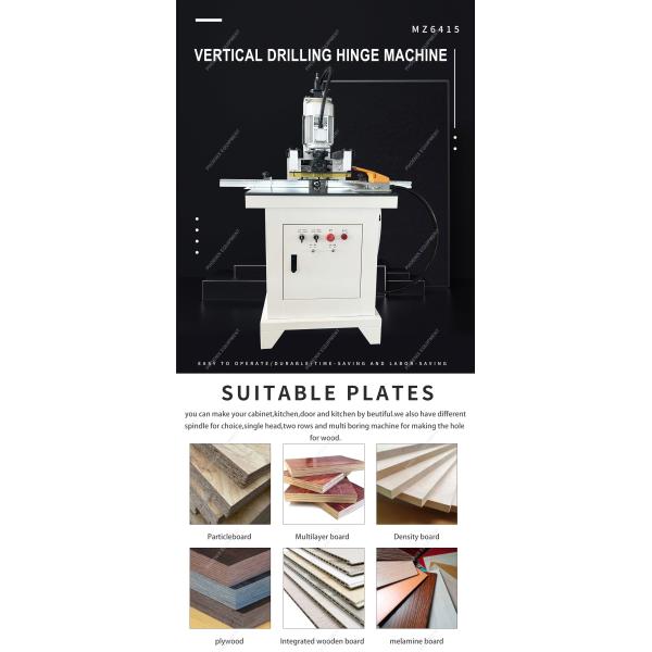 150 KG Weight Single Head Door Panel Vertical Drilling Hinge Machine for Woodworking