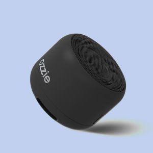 Black Portable Waterproof Speaker Constructed With TPU Plastic ABS Iron