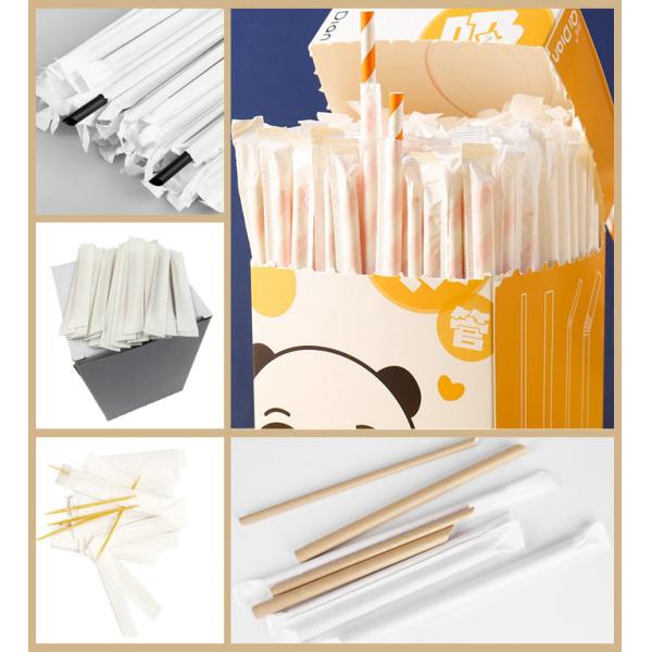 Biodegradable Tasteless 28gsm Paper Straw Wrapper 45MM 52MM FDA Standard 