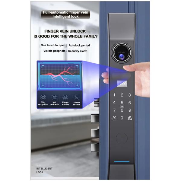 Cloud Data Storage Option end Finger Vein 3D Face Recognition Video Intercom Smart Lock