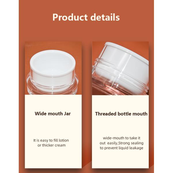 Recyclable Material Face Cream Jar Full Electroplating Process 50g
