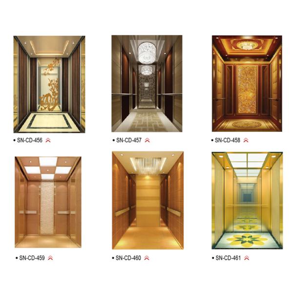 Wooden Elevator Cabin Decoration Luxury Ceiling And Down Lamp