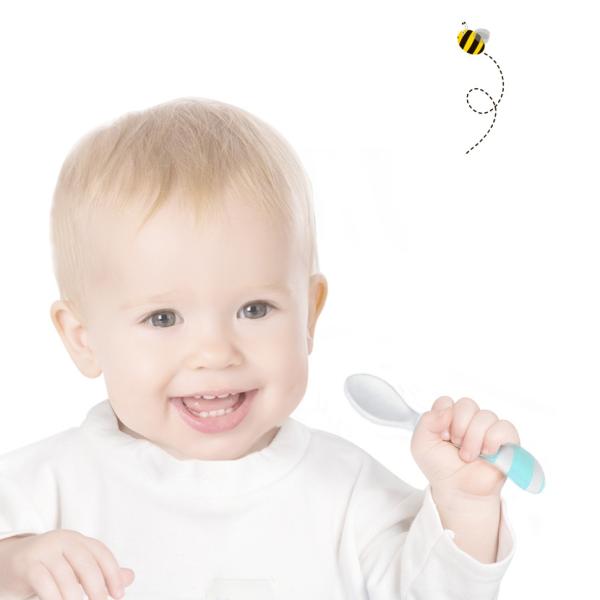 EN14350-2 Soft Silicone Spoon No BPA Exquisite Gift Set