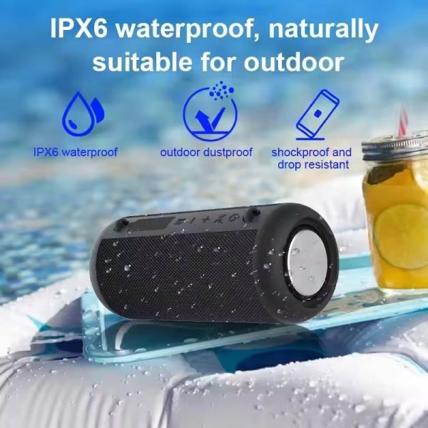 IPX6 Waterproof Mini Wireless Portable Bluetooth Speaker Large Capacity Battery Outdoor Sports Audio