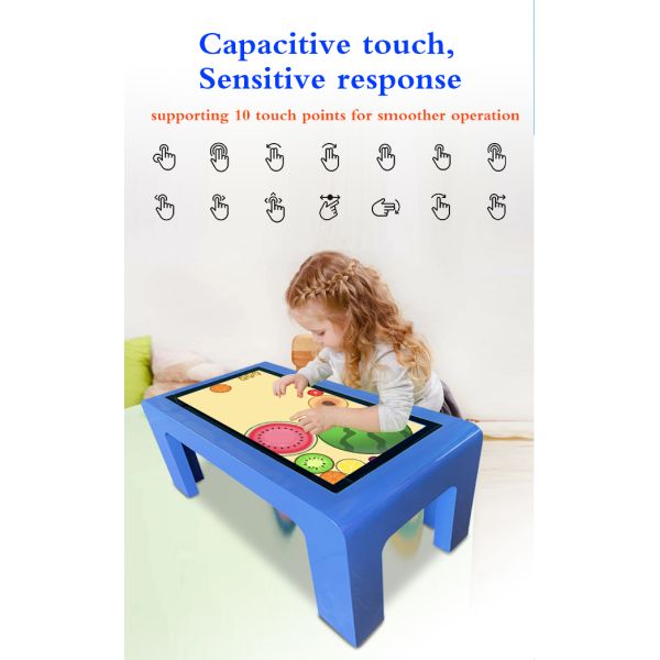 43 inch For game advertising exhibition LCD interactive capacitive touch screen digital signage touch table price