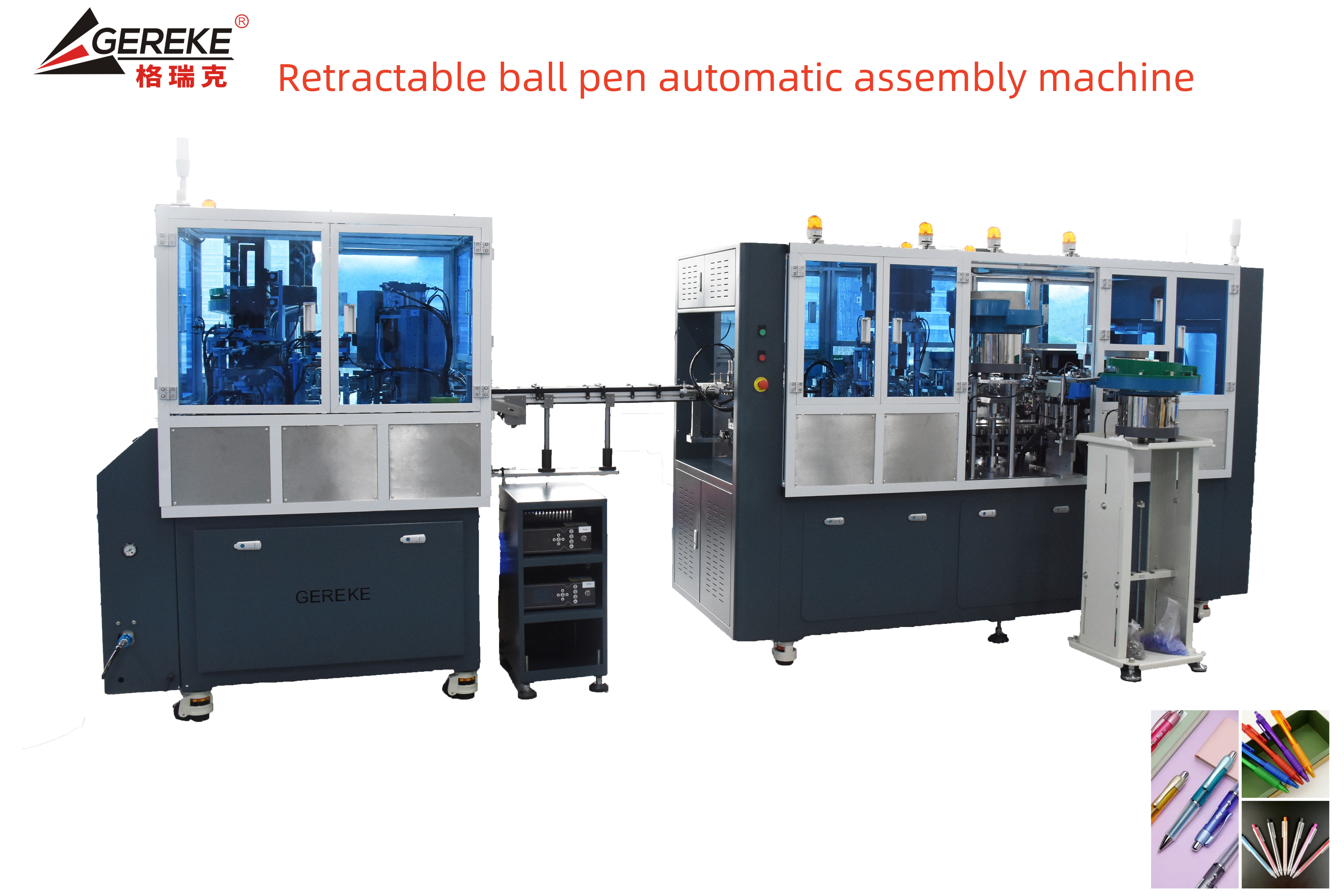 Automatic Ballpoint Pen Assembly Machine Retractable PLC Controlled