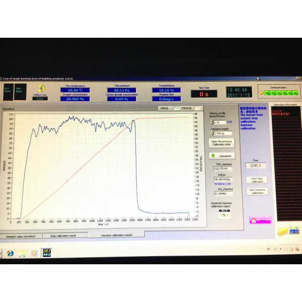 EN13823 Single Burning Item Flammability Testing Equipment For Building Products