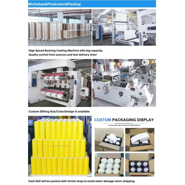 Eco Friendly Adhesive Label Roll Compostable Custom Thermal Transfer Labels