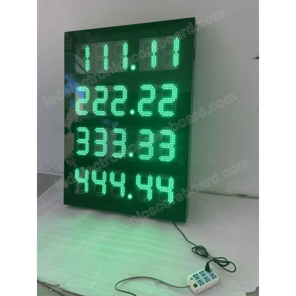 Double Sides Gas Price Led Display 888.88 X 4 Lines