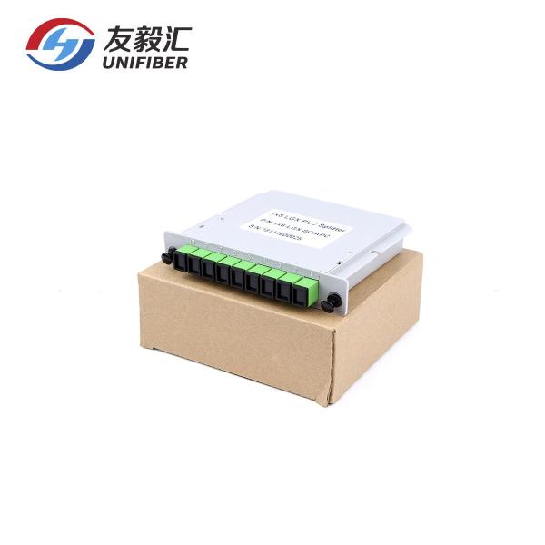 SC APC FTTH Cassette PLC Optic Splitter 1x8 G657A1 Fiber