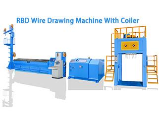 PLC Control RBD Wire Drawing And Annealing Machine With Automatic Spool Change