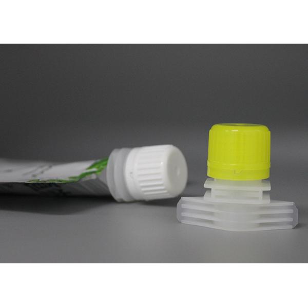 Colorful Plastic Spout Screw Cap For Stand Up Pouches Automatic Filled