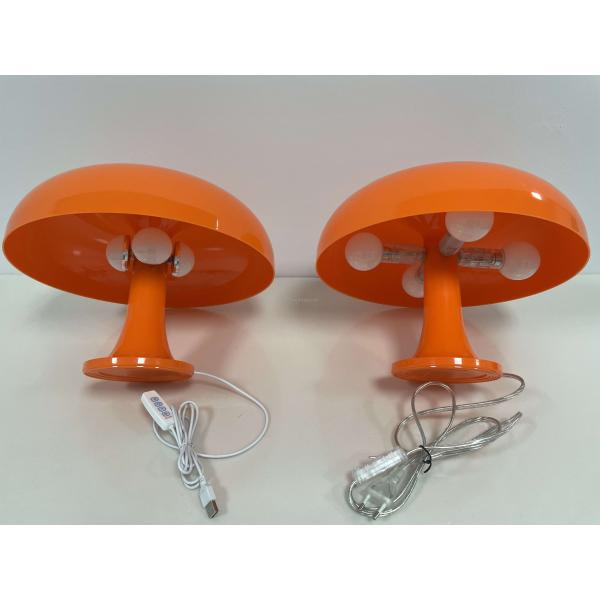 Acrylic Orange Mushroom Lamp Indoor Work Light E27 Switch Control