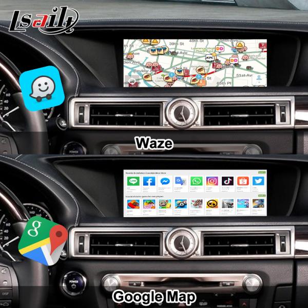 Lsailt Wireless CarPlay Android Interface for Lexus GS200t GS450H 2012-2021 With YouTube, NetFlix, Android Auto