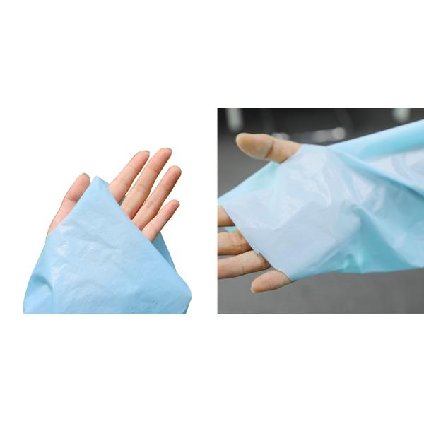 Disposable CPE/PEVA Plastic Gown Long Sleeve Apron With Thumb Loop Cuff
