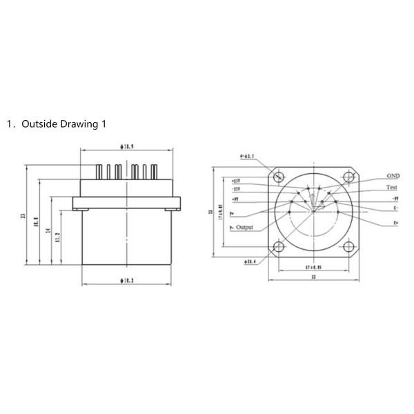 Quartz Flexure Seismic Accelerometer Amorphous Quartz For Inertial Navigation