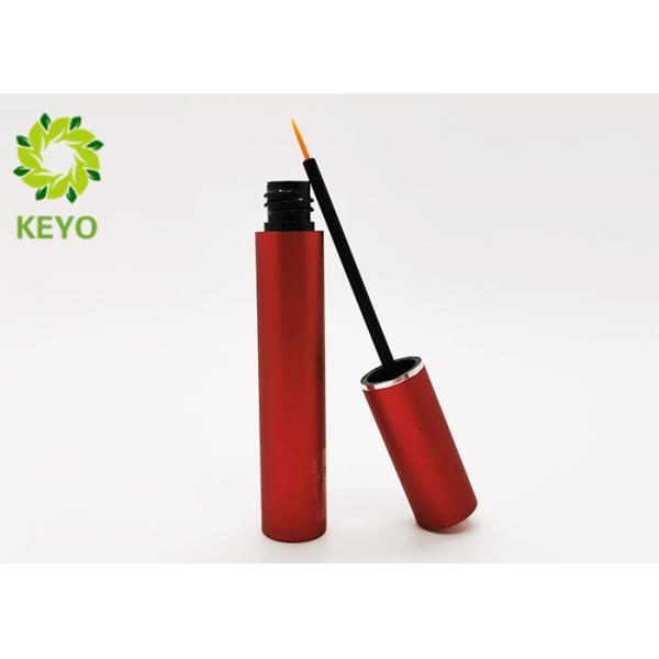 Cylinder Shape Empty Eyeliner Container Red Color Aluminum Material Made