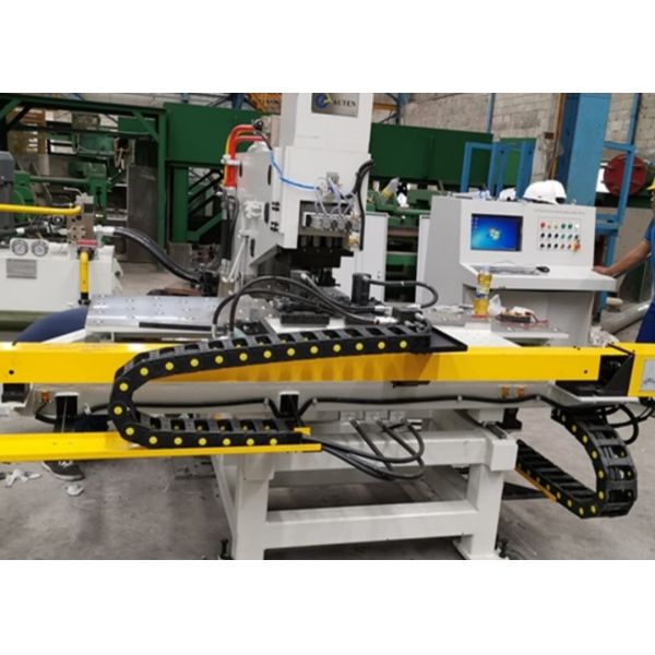Model BNHD120 CNC Metal Plate Drilling Punching Marking Machine 4 Die-Stations