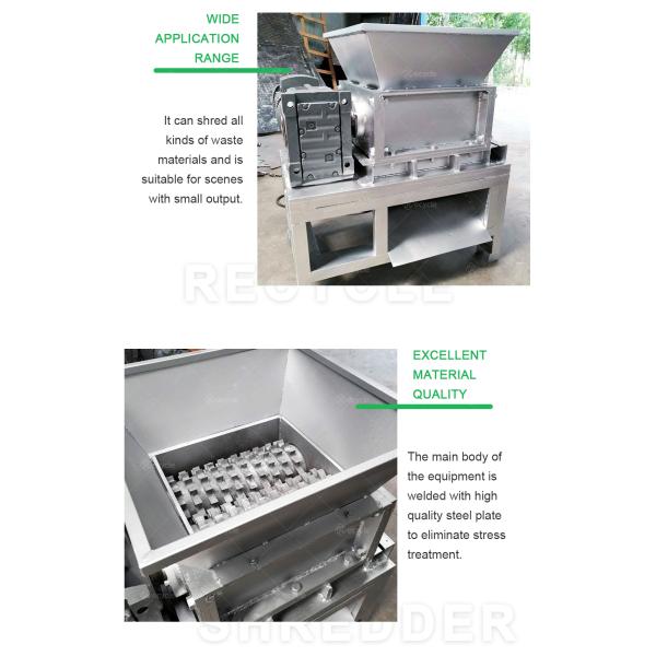 100 Model Mini Double Shaft Garbage Crushing Machine Plastic Scrap Metal Shredder Machine For Plastic Recycling/Metal Recycling