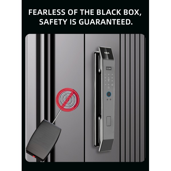 3D Face Recognition Door Lock Fully Automatic Electronic Digital Biometric Fingerprint Smart Gate Lock with Facial Scan for Home