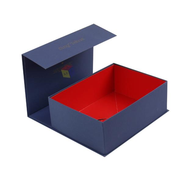 Collapsible Folding Rigid Cardboard Gift Packaging Box , Magnetic Closure Paper Box Custom logo Printed