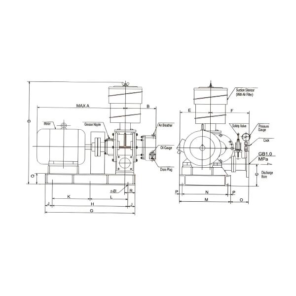 High Pressure Integration Roots Blower For Electronics Manufacturing Plant