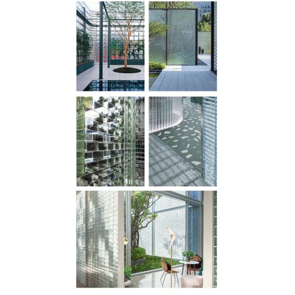 Custom Patterned Colored Glass Blocks | Solid & Hollow, for Wall, Bathroom, Kitchen, Living Room