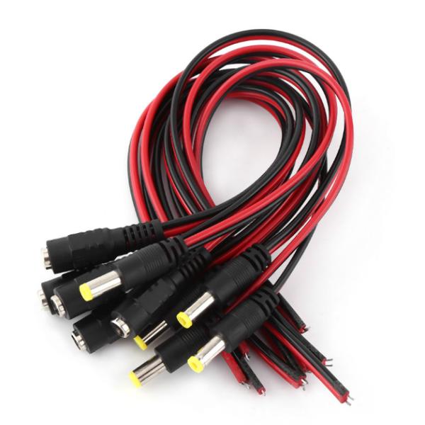CE ROHS Certified Female DC Power Cable Extension Cable for CCTV Security Camera System