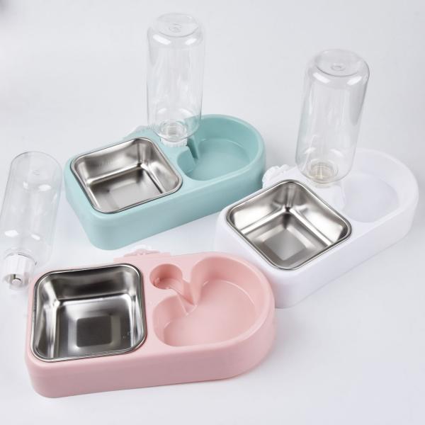 Automatic Water Refill Pet Hanging Bowl Amazon Hanging Automatic Water Refill Dog Cat Double Bowl