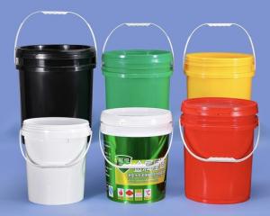 Quality OEM ODM Petroleum Round Plastic Storage Bucket With Handles for sale