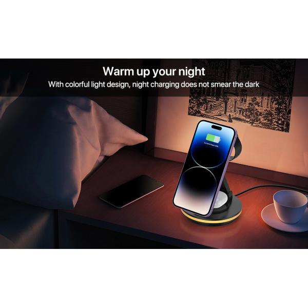 ABS PC Material Magnetic Wireless Charger for Fast Charging with Wireless Charging Method
