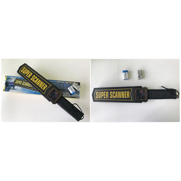 High Sensitivity Hand Held Metal Detector IP31 Waterproof Standard 9V Battery