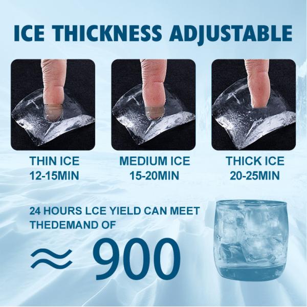 150lb Crescent Ice Machine Ice , Cube Commercial Ice Maker With Bin 70lb