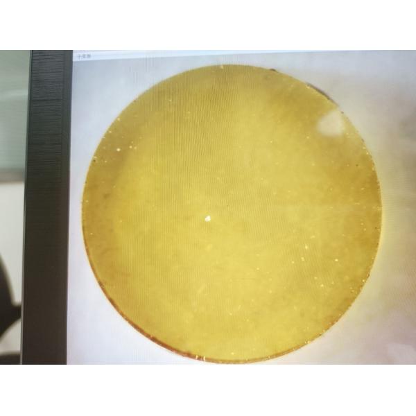 Yellow Single Crystal MCD Diamond Plates , Cutting Tool Diamond Round Disc