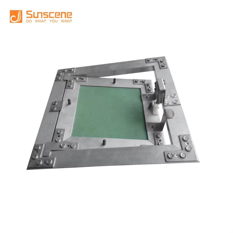 Square Gypsum Board Access Door Flush Mounted Electrostatic Spraying
