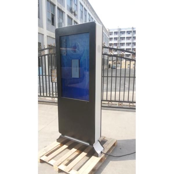 Kiosk Vertical Touch Screen Digital Signage , Sunlight Readable Lcd Digital Poster