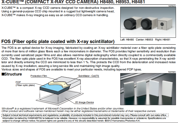 X-ray source specifications