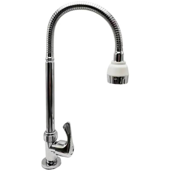 Stable Installation Kitchen Faucet With Zinc Material And Ceramic Valve Core For Modern Kitchen Decoration