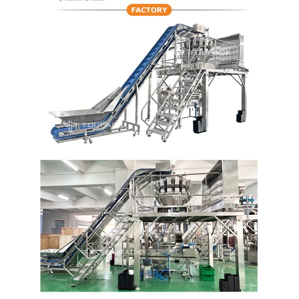 Combination weigher MAP Packaging Machine with Multihead Weigher for Fresh Meat & Ready Meals