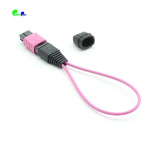 12 Fibers MTP Fiber Optic Patch Cables Multimode Fiber MPO Loopback Cable