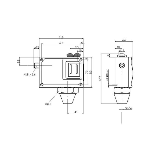 TL0202 Pressure Switch Medium Pressure Adjustable Pressure Controller