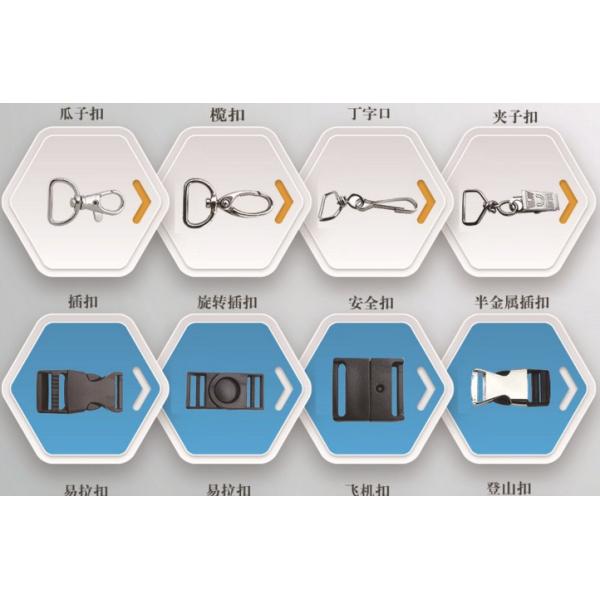 Printing custom logo personalized teacher lanyards with metal hook