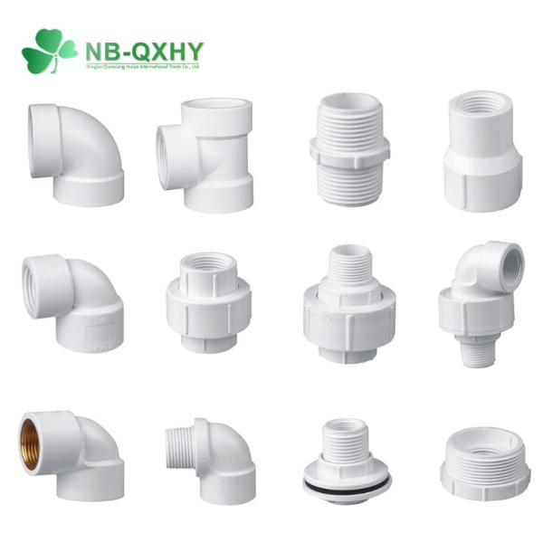 OEM Customized Thread Pipe Fittings Plastic PVC Fittings CE Certificated BS Thread Fittings
