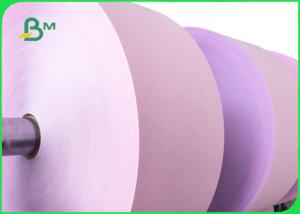 Quality 50gsm Pink NCR Paper Roll For Sales Contract High Brightness 70 × 80cm for sale
